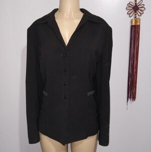 KASPER BLACK JACKET SZ 18